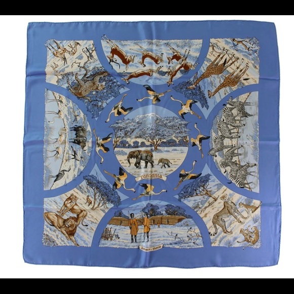 Hermes scarf Tanzanie silk 90cm (regular size) - Picture 3 of 9